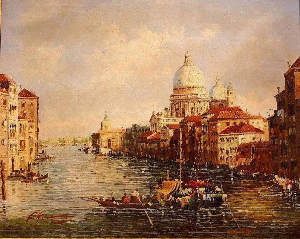威尼斯风景油画集（著名威尼斯风景油画）